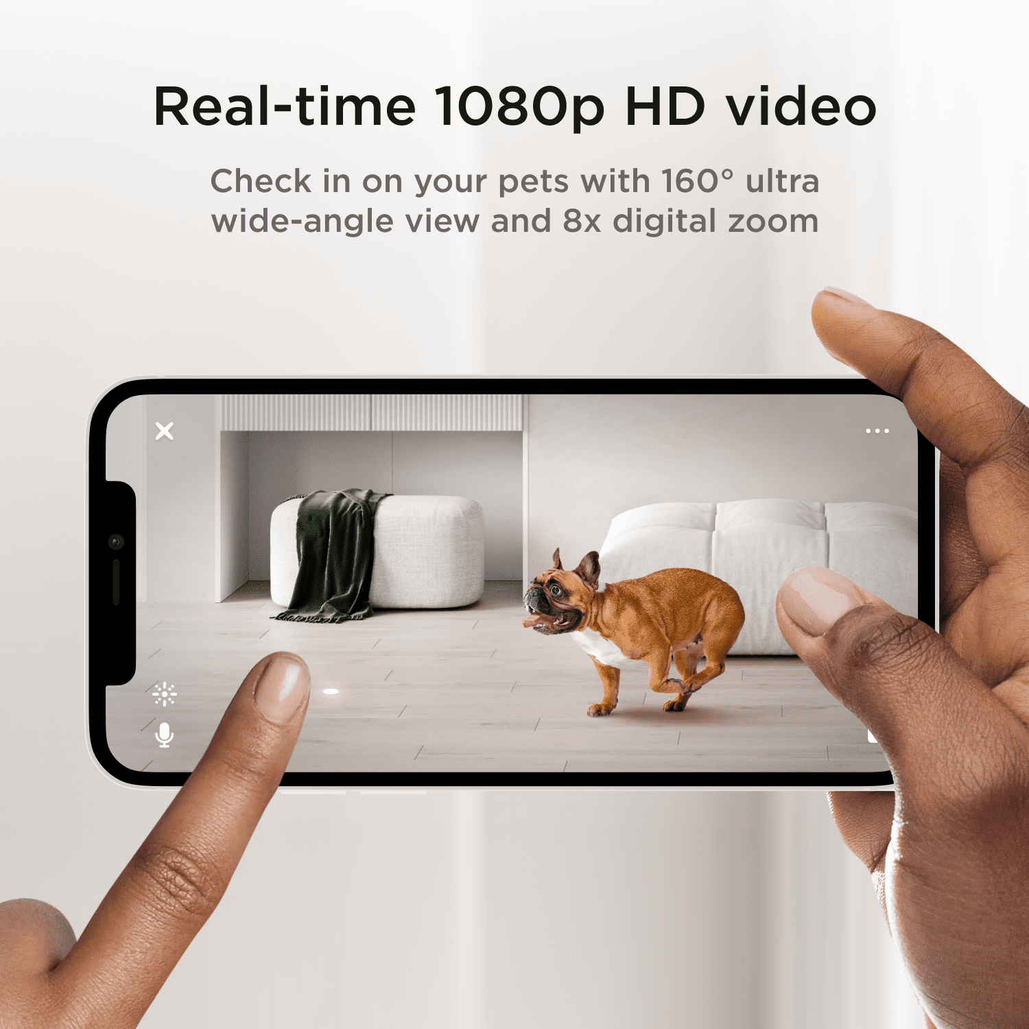 Play 2 Wifi Pet Camera with Laser Toy, 1080P HD, 160° View, Two-Way Audio, Night Vision, Motion & Sound Alerts, Dog & Cat Monitor with App