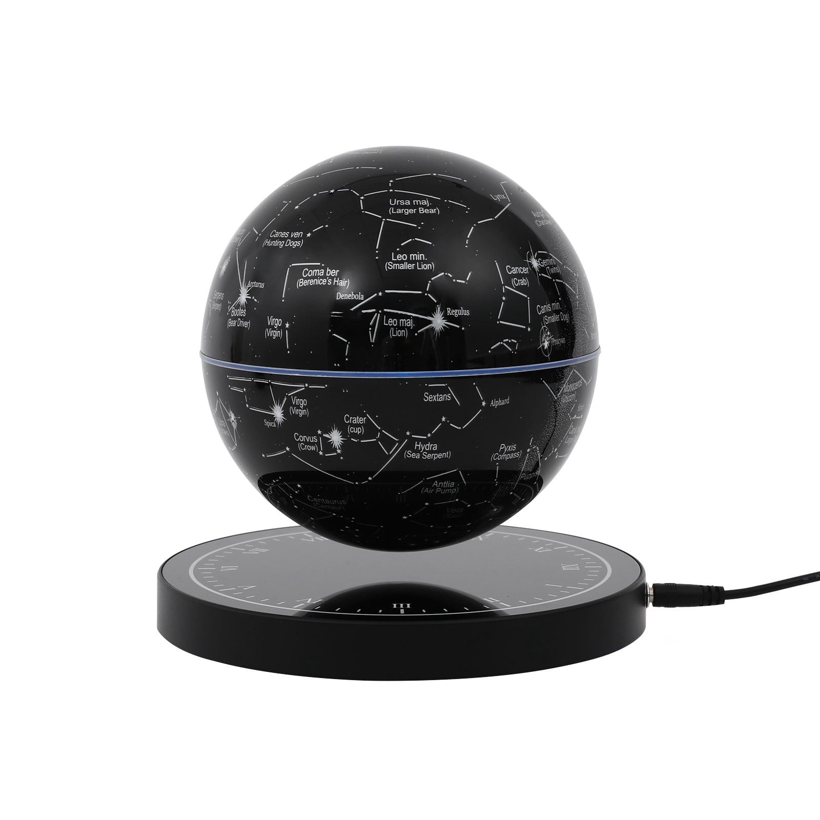 Magnetic Levitating Globe with LED, Floating Globe, Auto-Rotating Globe, Suitable for Decoration or Teaching Aids in Bedrooms, Living Rooms, Study Rooms