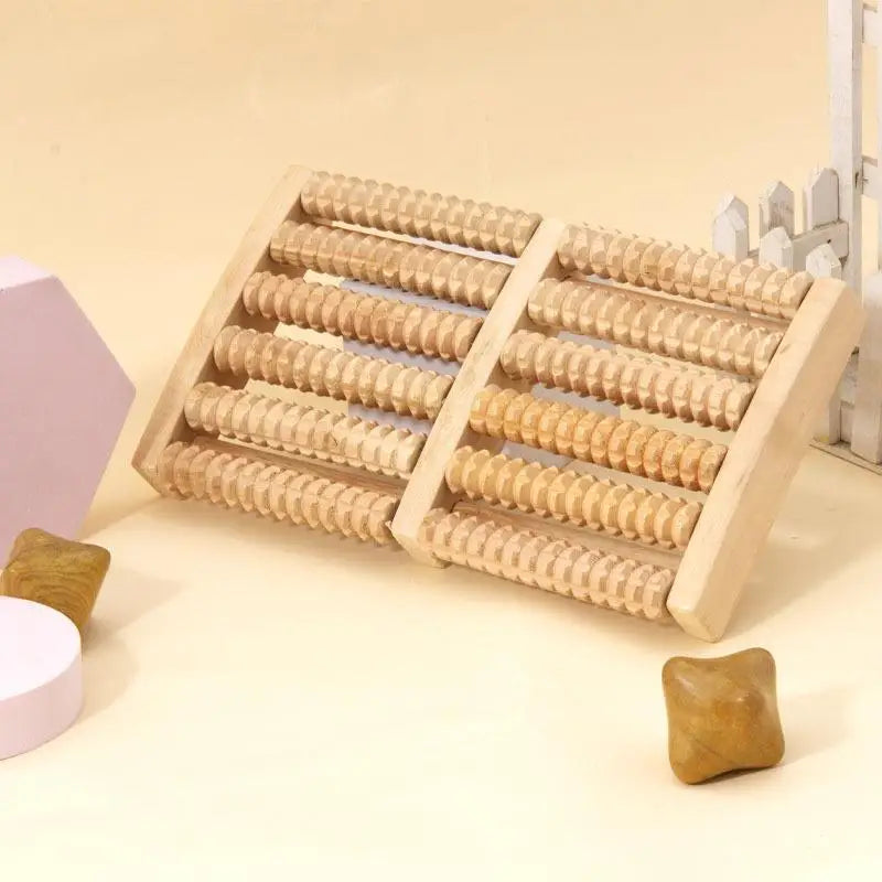 Wooden Foot Massager Roller Reflexology for Stress Fitness Health Care Feet Massage Roller Pain Relief