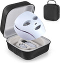 Face Mask Case Compatible with Shark Cryoglow LED Face Mask, Hard Shell Protective & Shockproof Fleece Lining EVA with Handle for Secure Storage, Travel Carrying (Black)