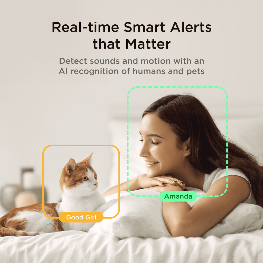 Play 2 Wifi Pet Camera with Laser Toy, 1080P HD, 160° View, Two-Way Audio, Night Vision, Motion & Sound Alerts, Dog & Cat Monitor with App