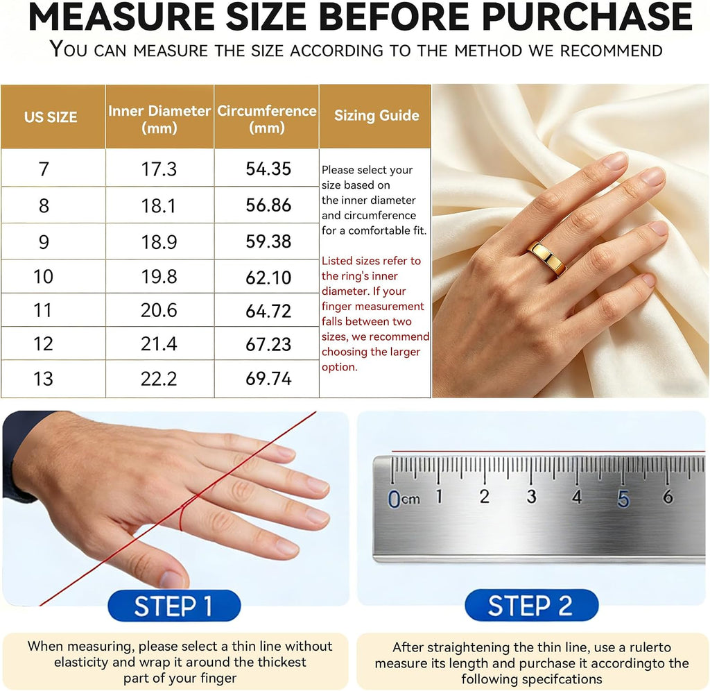Smart Ring for Women Men,Fitness Tracker Ring,Heart Rate,Blood Oxygen,Step Tracker,Sleep Tracker,Meditation Assistance,No Subscription Fee,Ip68 Waterproof Smart Ring for Iphone&Android(Gold 8)
