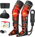 Leg Massager for Circulation and Pain Relief FSA, Gifts for Men Women Dad Mom, Leg Massager with Heat and Compression, 2 Heat 5 Modes 4 Intensities 4 Extenders