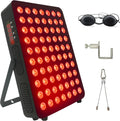Red Light Therapy, 70 Dual Chip Red Light Therapy Panel Clinical Grade LED Device with Timer, Ideal for Body, Face, Recovery, Improve Sleep, Skin Health, 350W(Black)