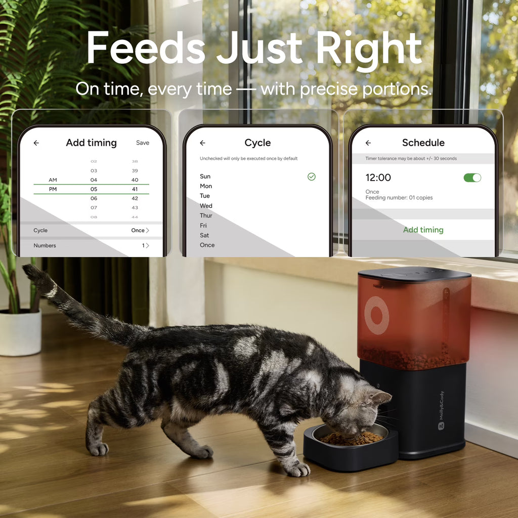 Automatic Cat Feeder with Camera – WiFi Smart Pet Feeder with HD Video, Two-Way Audio & App Control