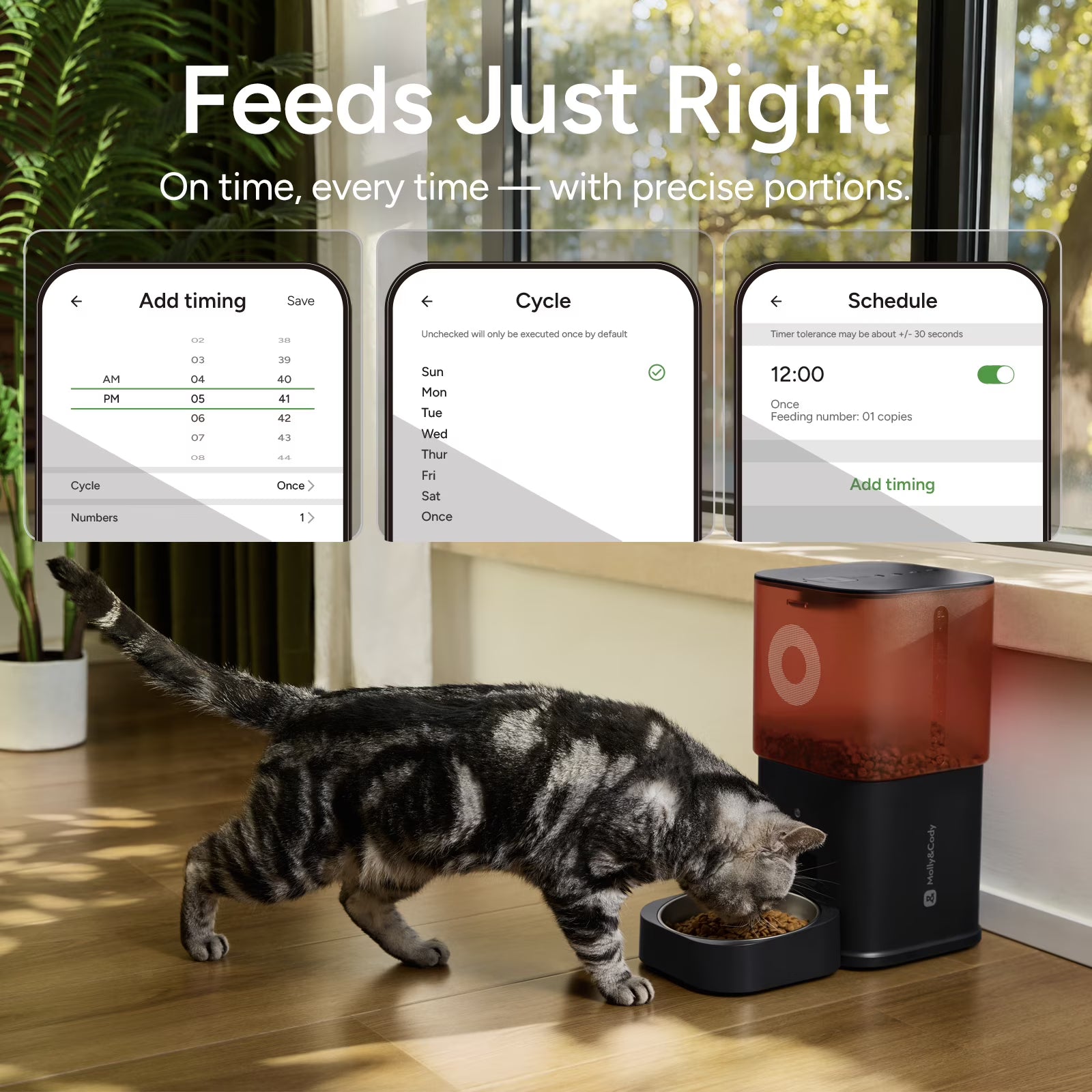 Automatic Cat Feeder with Camera – WiFi Smart Pet Feeder with HD Video, Two-Way Audio & App Control