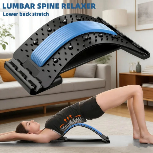 Back Massage Muscle Relaxation Stretcher, Back Stretching Relaxation Massage Pad, Lumbar Support Stretcher, Pain Relief