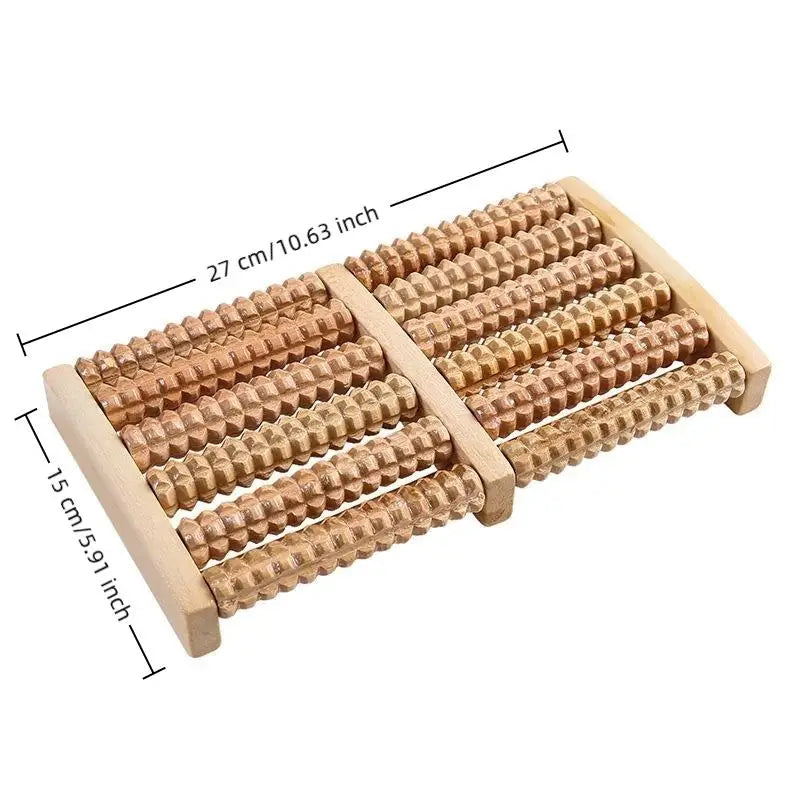 Wooden Foot Massager Roller Reflexology for Stress Fitness Health Care Feet Massage Roller Pain Relief
