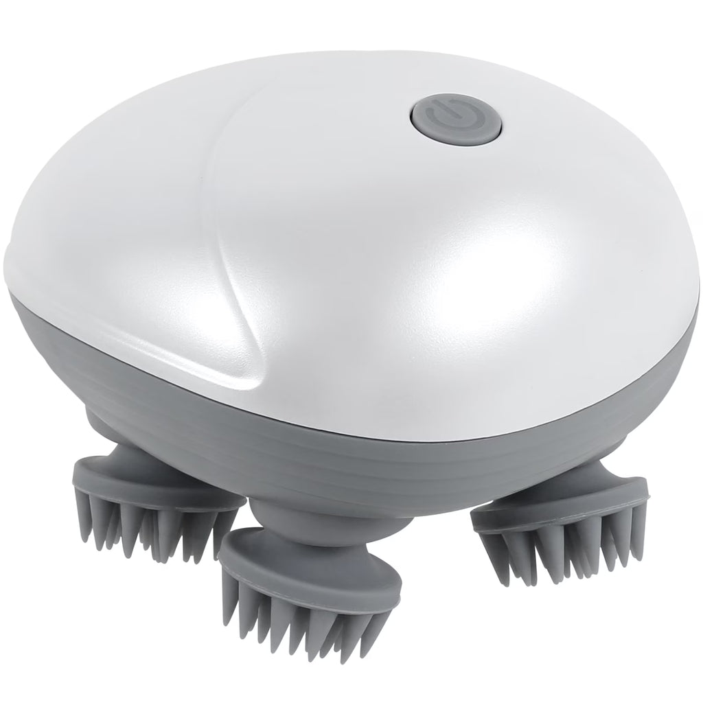 Electric Pet Massager Portable Handheld Pet Scalp Massager with 4 Massage Heads 3 Modes USB Rechargeable Waterproof Massage Tool for Dog Cat Body Relaxion