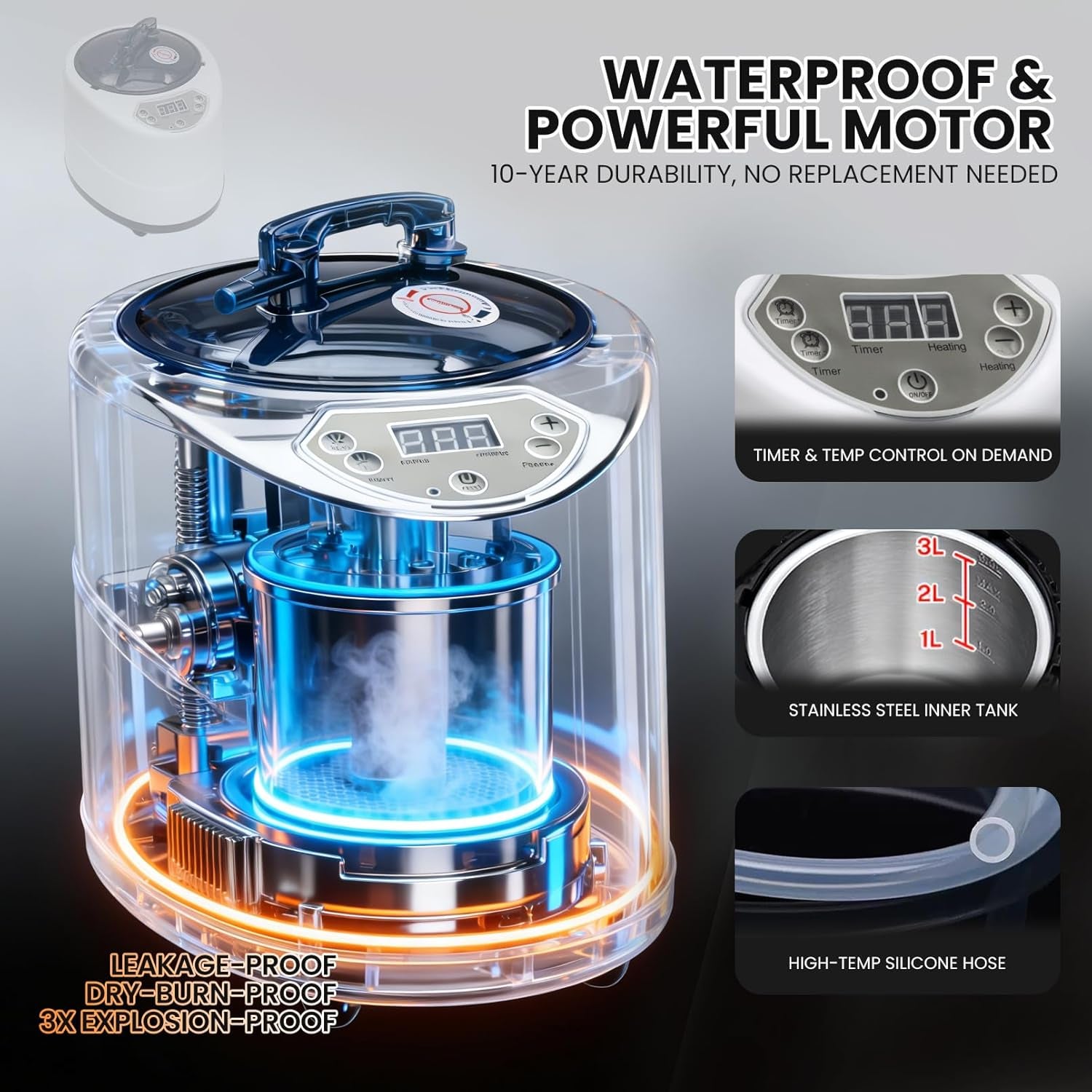 Portable Steam Sauna Tent for Home, Personal Full Body Sauna | Pop up Indoor Sauna Box with Portable Chair & Remote Control | Home Spa, Relaxation, Detox | At-Home Portable Sauna