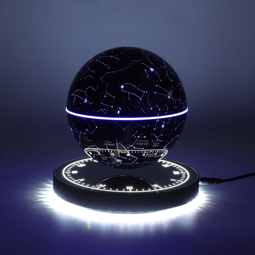 Magnetic Levitating Globe with LED, Floating Globe, Auto-Rotating Globe, Suitable for Decoration or Teaching Aids in Bedrooms, Living Rooms, Study Rooms