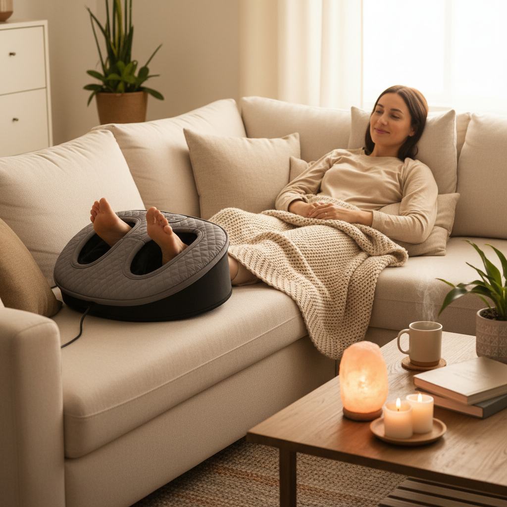 Shiatsu Foot Massager with Heat – Deep Tissue Kneading Relief
